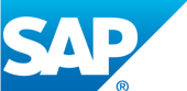 SAP Logo - barua S, A P juu ya trapezoid ya bluu