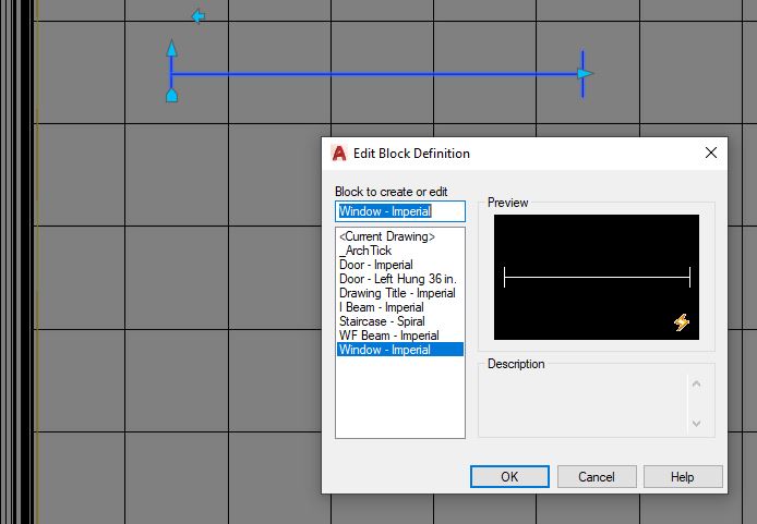 This image shows how to edit dynamic block
