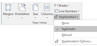 Hyphenation Options