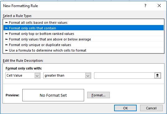 New Formatting Rule