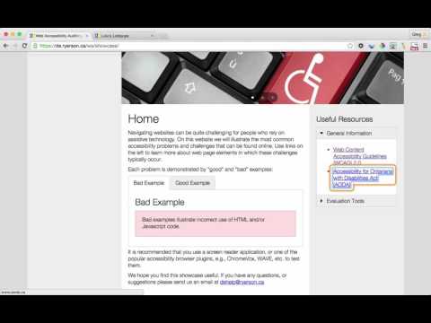Thumbnail for the embedded element "Testing Accessibility with ChromeVox"