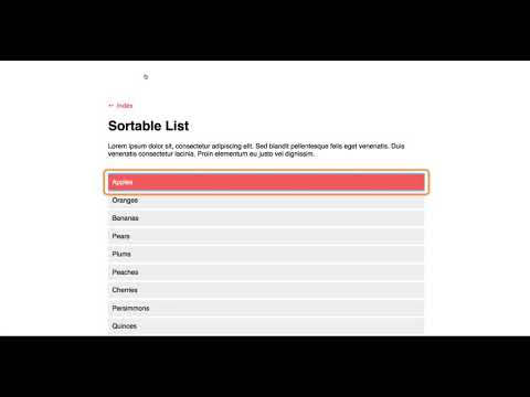 Thumbnail for the embedded element "Accessible Sortable List"