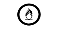 Símbolo de material oxidante.