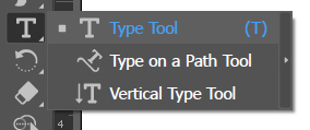 It shows how to switch a different type of type tools.