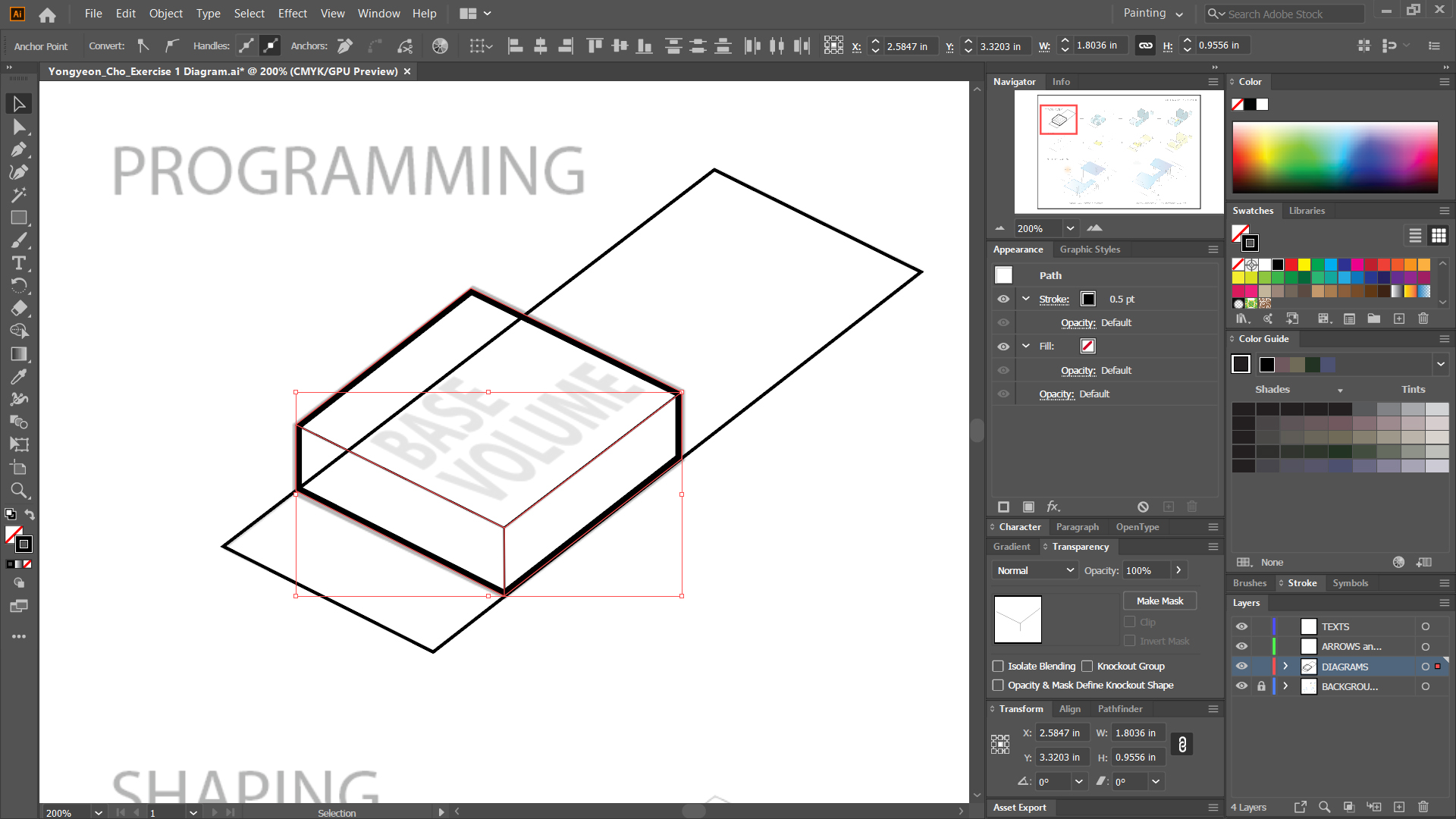 It shows how to add detail lines to the first diagram.