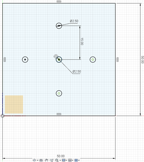 Square plate step 1