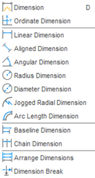 Dimensioning options