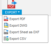 Export as a PDF file