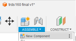 Use assemble option on toolbar