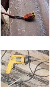 Two examples of extension cord safety hazards