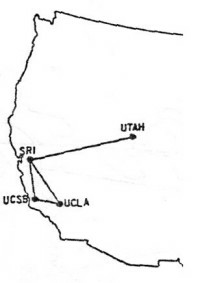 ARPANet map, 1969