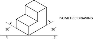 Geometric solid drawn isometrically.