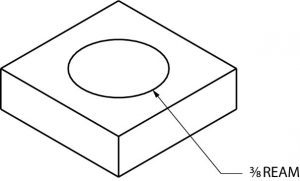 Example of placing notes on an isometric drawing.