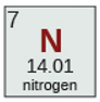 Nitrógeno de la tabla periódica