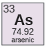 Arsénico de la tabla periódica