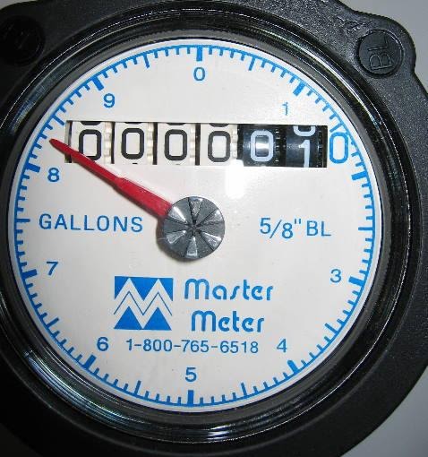 Water meter register