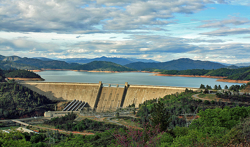 Shasta Dam, California by Apaliwal is licensed under CC BY 3.0