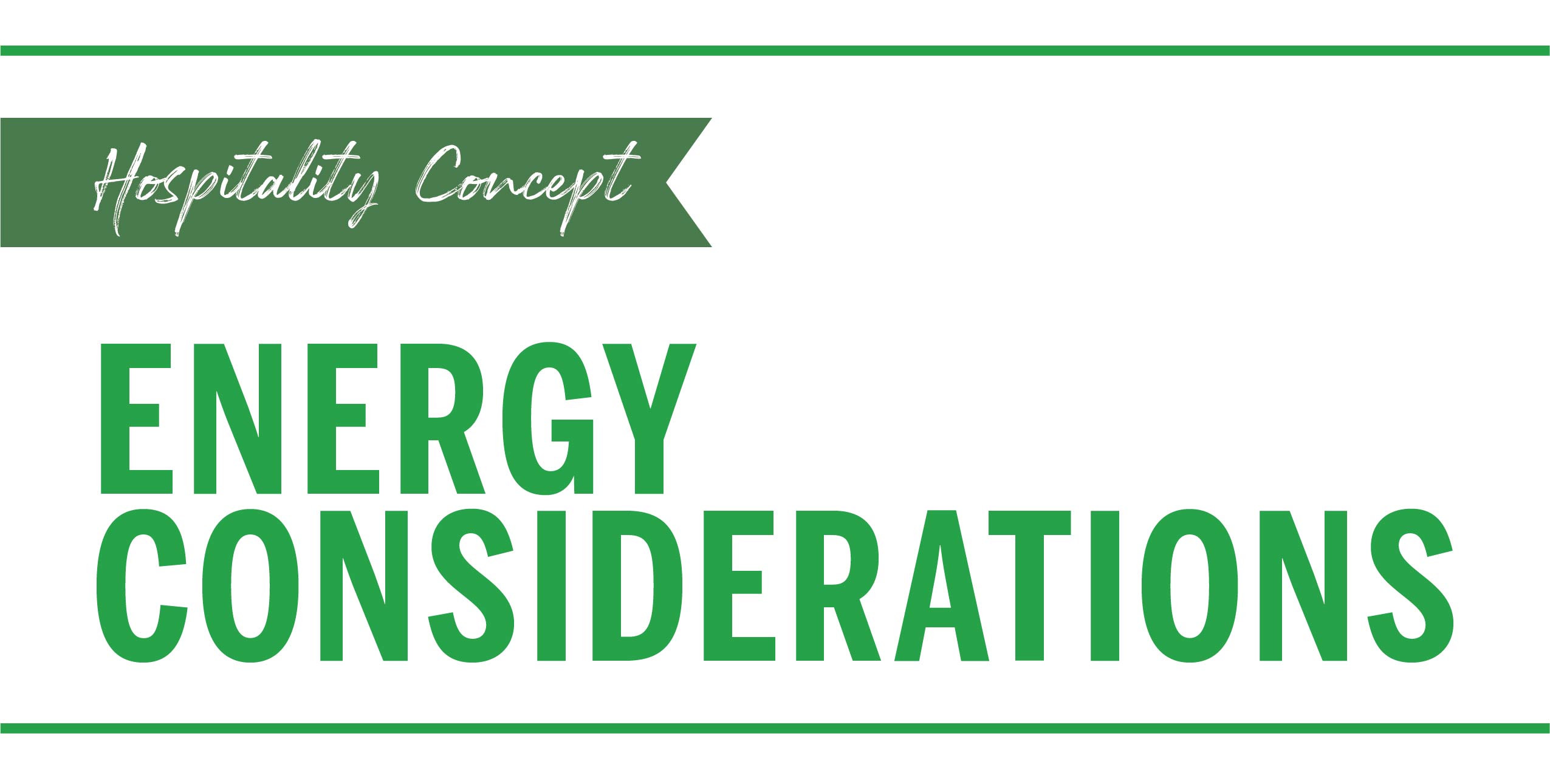 Energy Considerations